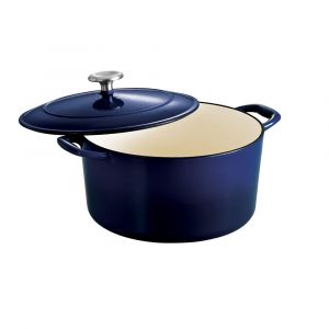 Tramontina Bestow 6.5-Qt. Enameled Cast Iron Covered Round Dutch Oven, Gradated Cobalt, 80131/076DS