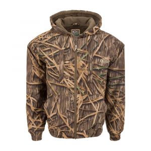 Drake Men's MST Waterproof Full Zip Hoodie for Hunting, Medium, Mossy Oak Original Shadow Grass
