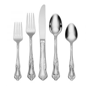 Oneida Azalea 45-Piece Everyday Flatware Set, Service For 8, Stainless Steel, Dishwasher Safe