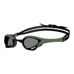 Arena Unisex Cobra Ultra Swipe Goggles for Swimming, Anti-Fog, Wide Vision, FINA Approved, Smoke/Army/Black