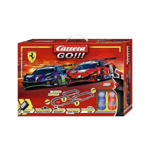 Carrera Go Ferrari Power Racing Electric Powered Slot Car Racing Kids Toy Race Track Set, Ages 6+