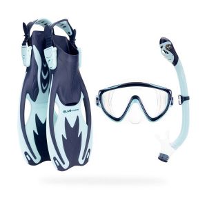 Cressi Tinetto Rocks Dry Set (Blue Navy/Ice Cyan)