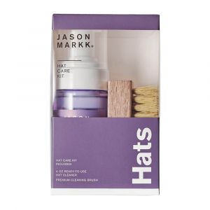 Jason Markk Hat Care Kit, Fragrance-Free Foam Cleaner and Soft Hog Hair Brush for All Hat Materials