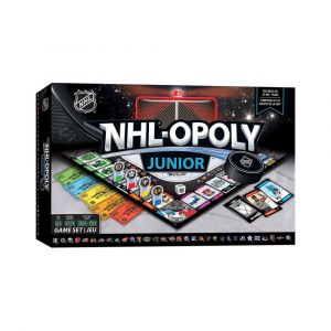MasterPieces NHL Opoly Junior Board Game, Choose From All 31 NHL Teams, Officially Licensed, Ages 6+
