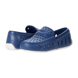 Floafers Kid's Prodigy Driver Foam Shoes, Non-Slip & Scruff-Proof Sole, C6, Navy Peony/Bright White