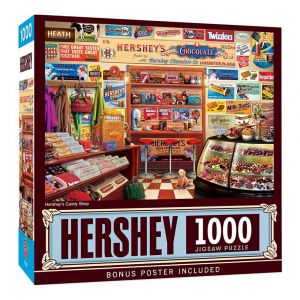 MasterPieces Hershey's Candy Shop - 1000 Piece Jigsaw Puzzle, Bonus Poster Included
