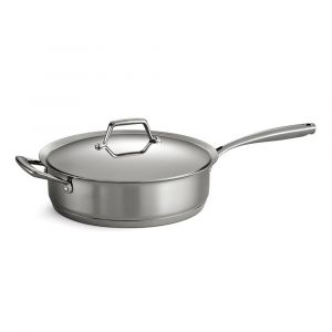 Tramontina Gourmet Prima 5-Quart Stainless Steel Saute Pan with Lid, Induction Ready, 80101/022DS