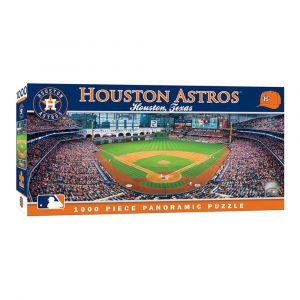 MasterPieces Houston Astros - 1000 Pc Panoramic Jigsaw Puzzle, Minute Maid Park, Officially Licensed