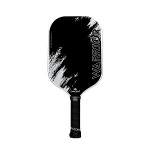 Diadem Warrior V2 Pickleball Paddle with Etched Raw Carbon T700 Face & Taper Tech Molded Handle, White