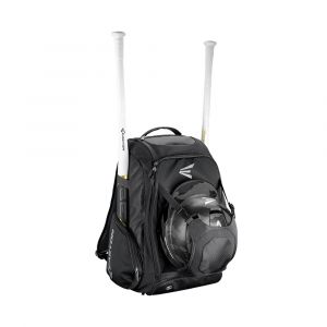 Easton Walk-Off IV Bat & Equipment Backpack with External Helmet Holder, Dual Zipper Design, Black