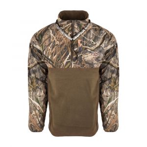 Drake Waterfowl MST Qtr Zip Refuge Eqwader Habitat, 2Xlarge