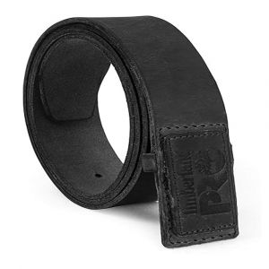 Timberland PRO® Men's No-Scratch No Buckle Mechanic Belt, Heavy-duty & Long-lasting, 100% Leather, Black, 38