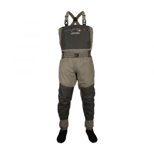Paramount Outdoors Deep Eddy™ Breathable Stockingfoot Chest Wader, 4-Ply Waterproof Reinforced, LG, Elk