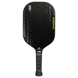 Diadem A52 Pickle Ball Paddle with Carbon Fiber Face, PU Paint & Edgeless Frame, 13.7 mm Width