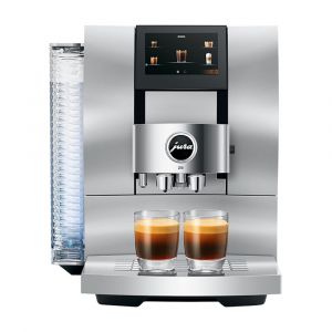Jura Z10 Automatic Coffee Machine, 40 Drink Types, Product Recognising Grinder, Aluminum White,15361