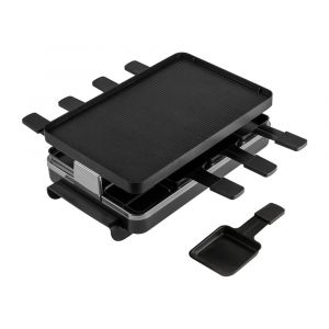 Swissmar Classic 8 Person Anthracite Raclette with Aluminum Grill Plate, 1200-Watt Table Top