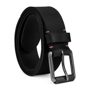 Timberland PRO® Men's 40mm Workwear Leather Belt, Heavy-duty & Long-lasting, 100% Genuine Leather, Black/Roller Buckley, 40