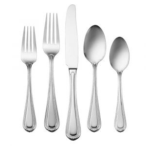 Oneida Countess 20-Piece Everyday Flatware Set, Service For 4, Stainless Steel, Dishwasher Safe