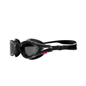 Speedo Biofuse 2.0 Goggles, Wide Split-Strap Design, 100% UV Protection, Anti Fog, PVC Free, Black
