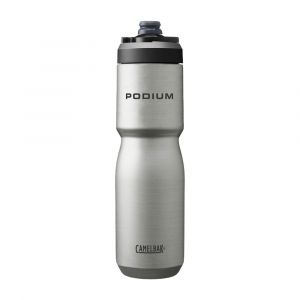 CamelBak Podium Steel Insulated Stainless Steel 22oz Bike Water Bottle, Cycling Gear, Silver