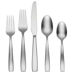 Oneida Everdine 45-Piece Everyday Flatware Set, Service For 8, Stainless Steel, Dishwasher Safe
