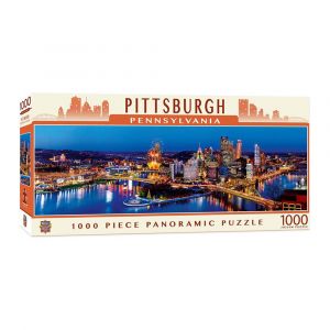 MasterPieces Pittsburgh, Pennsylvania 1000-Piece Panoramic Jigsaw Puzzle, Breathtaking Cityscape