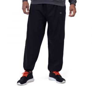Champion Men's Big & Tall Sweatpants, Elasticized Waist, C Logo, Machine Wash, Cotton Blend, Black, 2XLT