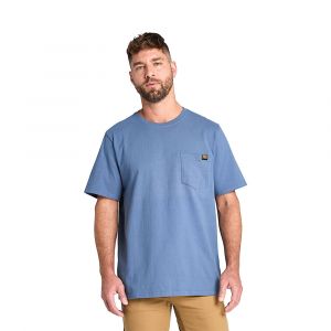 Timberland Men's PRO® Core Pocket T-Shirt, Rugged Texture & Comfortable Fit Workwear, Vintage Indigo, Small