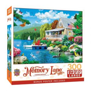 Masterpieces 18x24-Inches Memory Lane - Lakeside Memories 300 Piece EZ Grip Jigsaw Puzzle