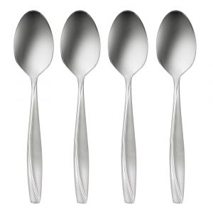 Oneida Camlynn Everyday Flatware Dinner Spoons, Set Of 4, Stainless Steel, Mirror Finish
