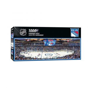 MasterPieces New York Rangers -1000 Pc Panoramic Jigsaw Puzzle, NY Rangers Rink, Officially Licensed