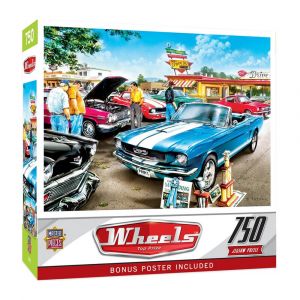 Masterpieces 18x24-Inches Wheels - Top Prize 750 Piece Jigsaw Puzzle, Perfect Fit for Most Tables and Gifting
