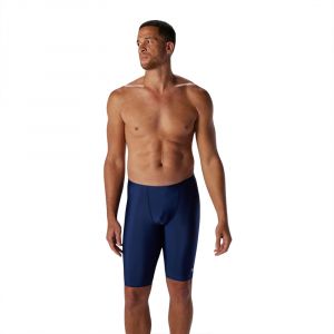 Speedo Men's ProLT Solid Jammer Swimsuit, UPF 50+ & Chlorine Resistant, Nylon Blend, Navy, 36