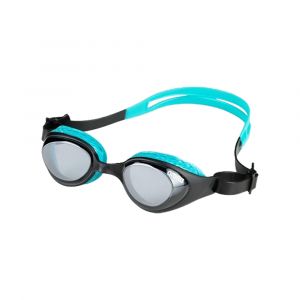 Arena Unisex Air Junior Swim Goggles for Ages 6-12, Anti-Fog Coating, UV Protection & PVC Free, Smoke/Black