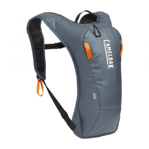 CamelBak Zoid Hydration Pack 70oz, Low-Profile Cold Weather Snow Sports Backpack, Grey/Orange