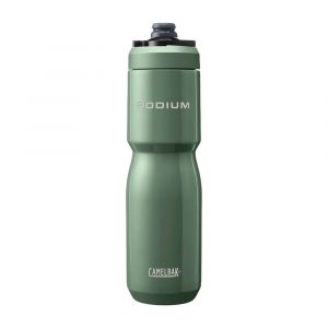 CamelBak Podium Steel Insulated Stainless Steel 22oz Bike Water Bottle, Cycling Gear, Moss