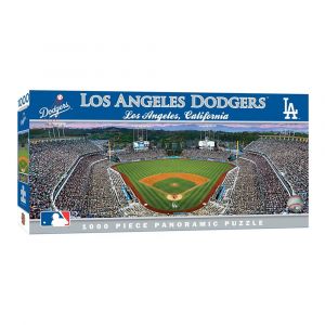 MasterPieces Los Angeles Dodgers - 1000 Pc Panoramic Puzzle, Dodger Stadium, Officially Licensed