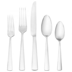 Oneida Nocha 20-Piece Everyday Flatware Set, Service For 4, Stainless Steel, Dishwasher Safe