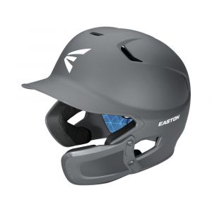 Easton Z5 2.0 Matte Solid Helmets with Universal Jaw Guard for Baseball, ABS Thermoplastic Shell, Charcoal