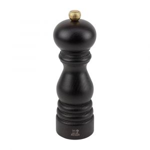 Peugeot Paris Classic 7-Inch Pepper Mill, Traditional Manual Wooden Spice Grinder, Chocolate