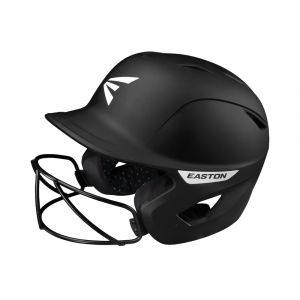 Easton Women's Ghost Matte Solid Softball Helmet With Existing Mask, Extra Plush Foam Padding, Black