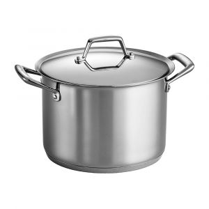 Tramontina Gourmet Prima 12-Quart Stainless Steel Stock Pot with Lid, Induction Ready, 80101/012DS