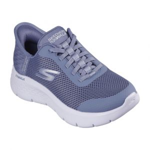 Skechers Women's Slip-ins Go Walk Flex - Grand Entry Sneaker with Air-Cooled Memory Foam® Insole, Navy/White, 10