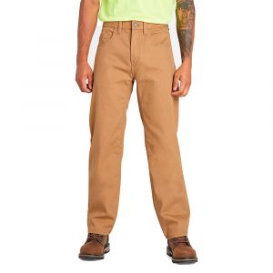 Timberland Men's PRO® Ironhide Flex Canvas Work Pant, Five Pockets, Straight Fit, Dark Wheat, 34/34