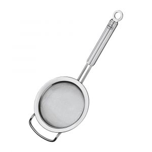 Rosle 3.1-Inch Fine Mesh Round Handle Tea Strainer, Stainless Steel Loose Leaf Brewing Filter