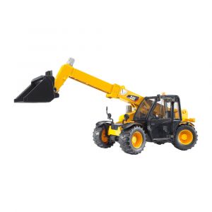 Bruder Cat® Telehandler with Interchangeable Front Loader Bucket and Trailer Hitch, Yellow, 02142