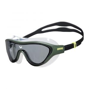 Arena Unisex Adult The One Swim Mask Fitness Swimming Goggles, Polycarbonate Lens, UV Protection, Smoke/Deep Green/Black