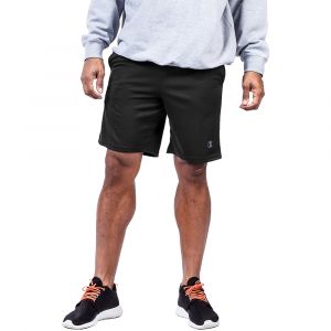 Champion Mens Big & Tall Jersey Shorts, Elastic Waistband with Adjustable Interior Drawstring, Black, 4X