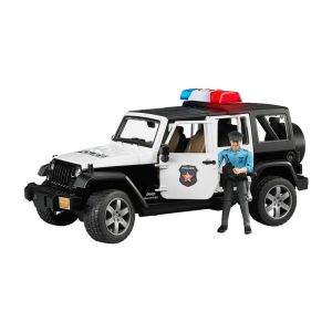 Bruder Jeep Wrangler Unlimited Rubicon Police Vehicle with Police Office and Equipment, 02526