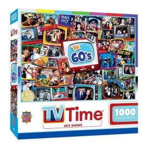 MasterPieces TV Time - 60's Shows 1000-Piece Jigsaw Puzzle, A Throw-Back to Yester-Year, Ages 12+